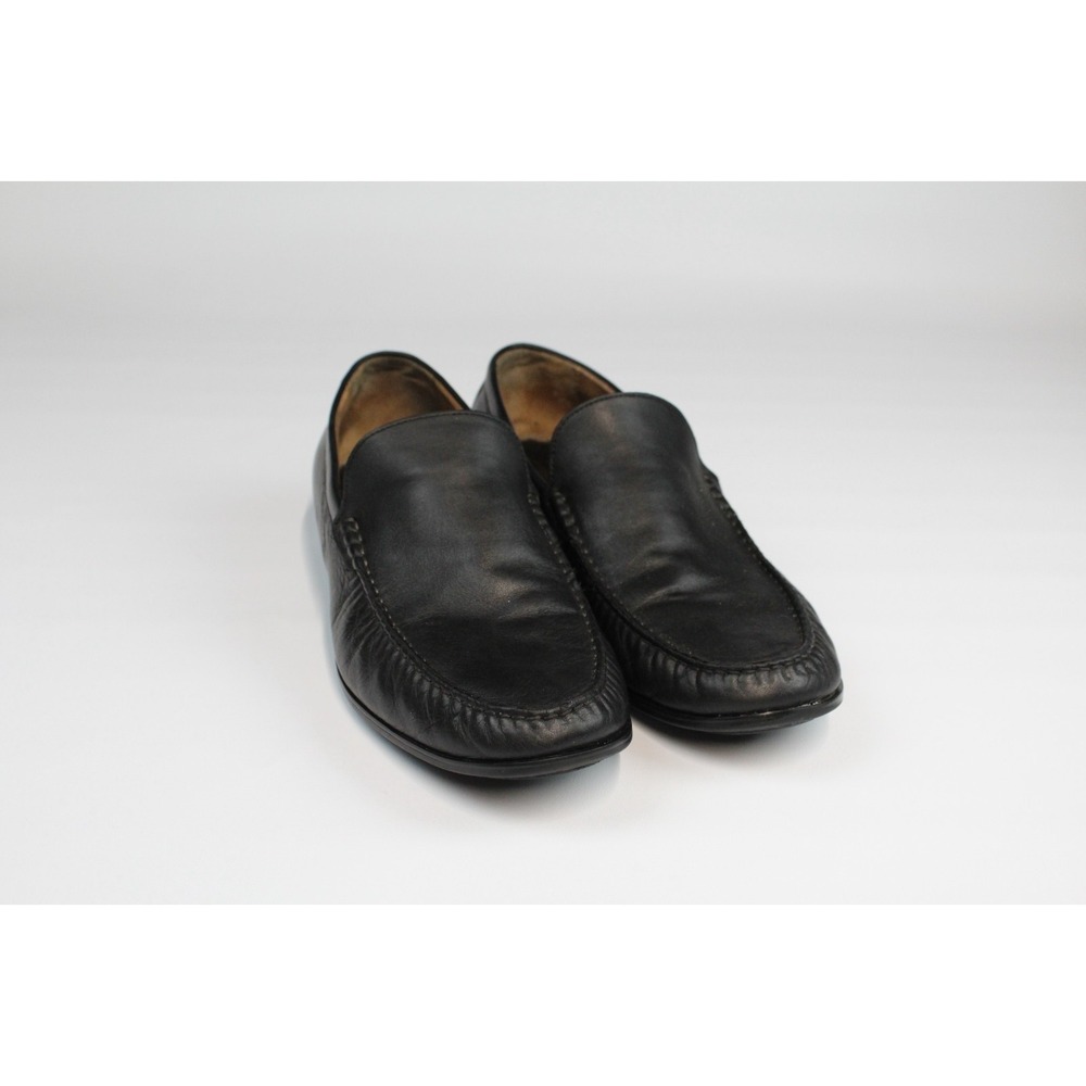 Johnson & Murphy Men's Sheepskin Inner Soft Leather Loafers Black Casual Sz 11.5